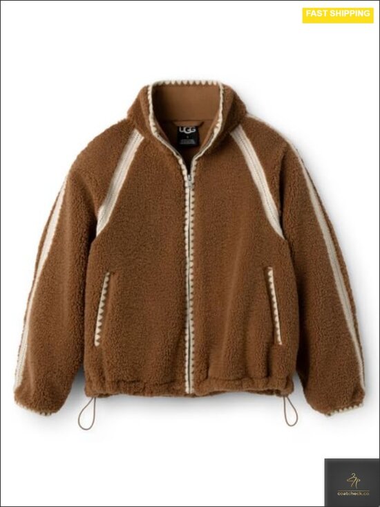 Jackets & Blazers - Plush Fleece Crochet Full Zip Jacket with Zipper Pockets